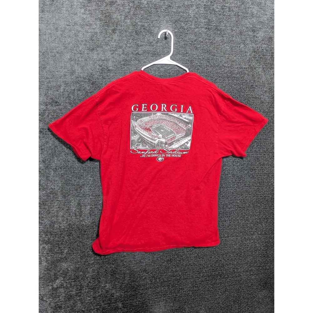 Georgia Bulldogs Sanford Stadium Red Graphic T-Shirt Mens XL 2120